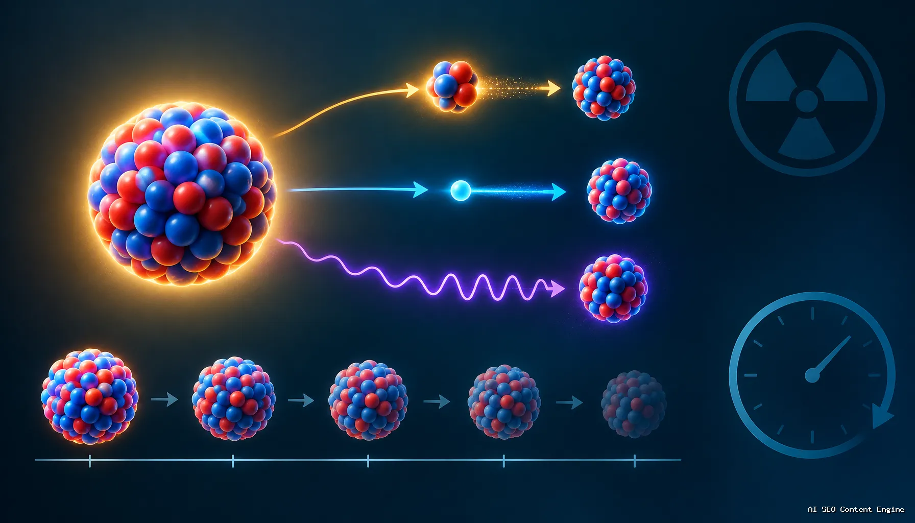 Alpha, Beta and Gamma Decay — How Radioactive Decay and Half-Life Work